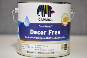 Capadur Decor Lasur KF (Konservierungsmittelfrei) Standardfarbtöne - Auslaufartikel wird ersetzt durch CapaWood Decor Free